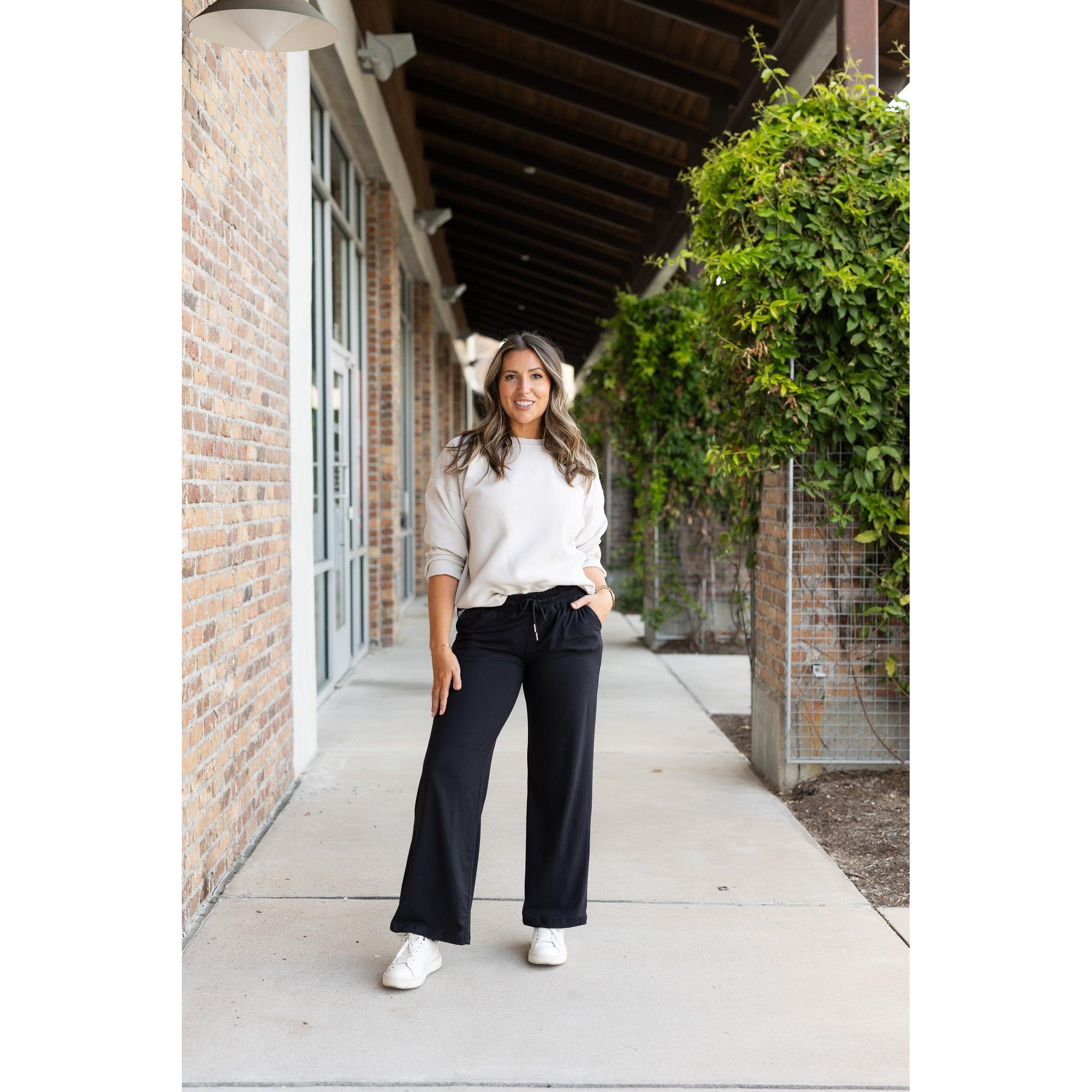 Ready to Ship | The Morgan - Casual Loose Fit LUXE Wide Leg Pants